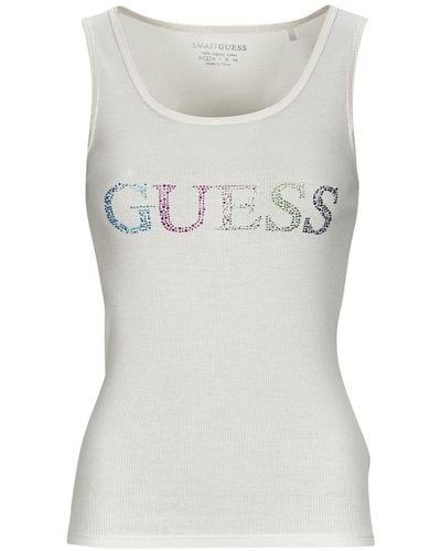 Guess Tops / Sleeveless T-shirts Colorful Logo Tank Top - Grey