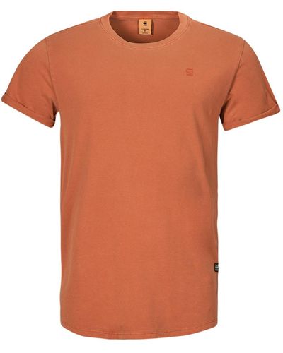 G-Star RAW T Shirt Lash R T S\s - Orange