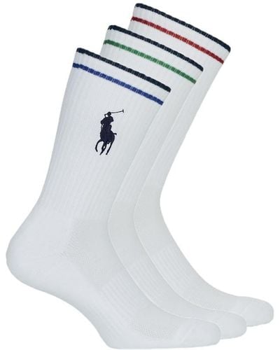Polo Ralph Lauren Sports Socks 3pk Bpp-socks-3 Pack - Blue