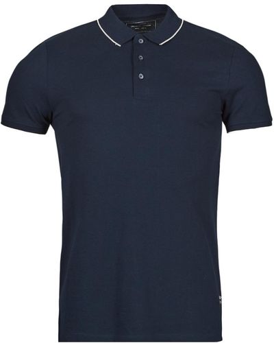 Tom Tailor Polo With Tipping Polo Shirt - Blue