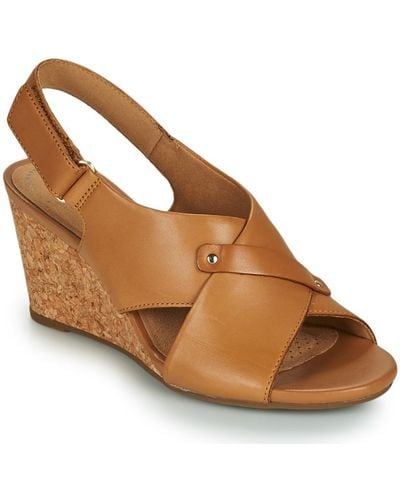 Clarks Margee Eve Sandals - Brown