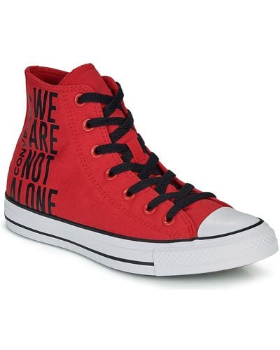Converse Chuck Taylor All Star We Are Not Alone - Hi Shoes (high-top Trainers) - Red