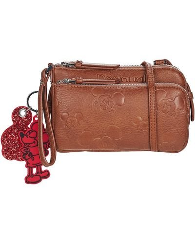 Desigual Pouch All Mickey Linda - Brown