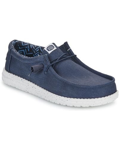 HeyDude Slip-ons (shoes) Wally Canvas - Blue