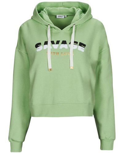 ONLY Sweatshirt Onlpixa L/s Hood Cs Swt - Green
