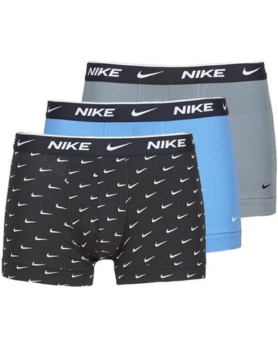 Nike Everyday Cotton Stretch Boxer Shorts - Blue