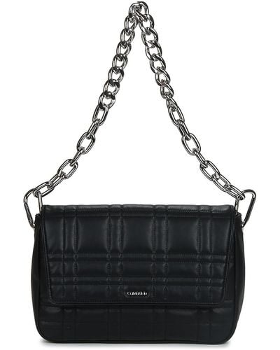Calvin Klein Ck Touch Shoulder Bag W/ Chain Shoulder Bag - Black