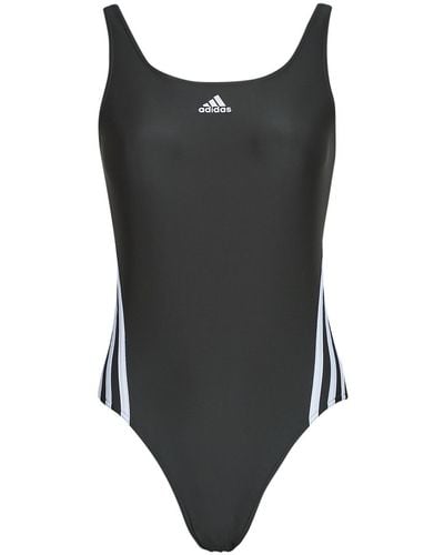 adidas Adidas Training 3 Stripe Bathing Suit - Black