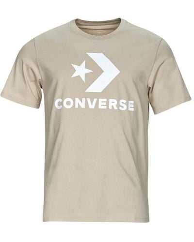 Converse T Shirt Go-to Star Chevron Logo - Natural