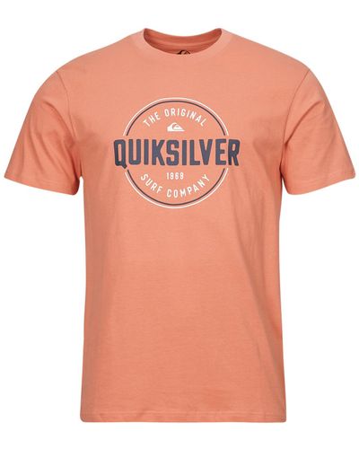 Quiksilver T Shirt Circle Up Ss - Orange