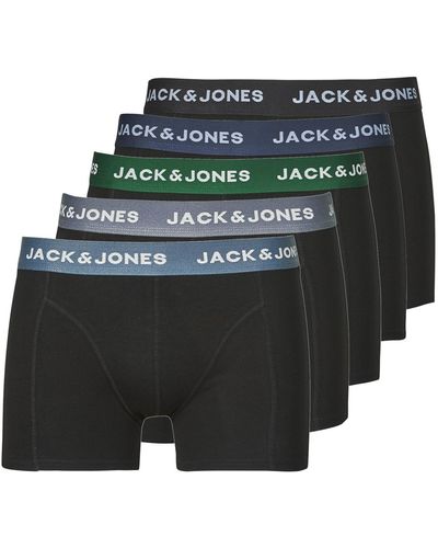Jack & Jones Boxer Shorts Jacsolid Trunks 5 Pack Op - Green