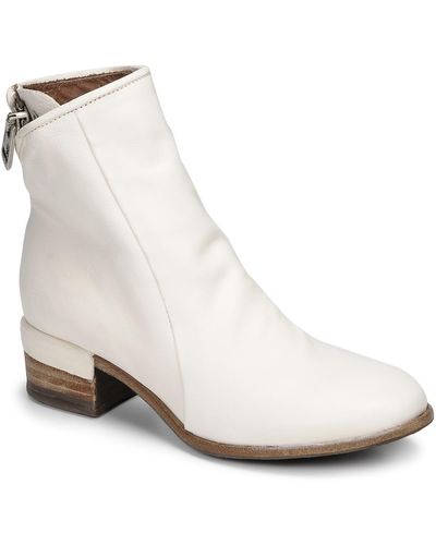 A.s.98 Give Zip Low Ankle Boots - White