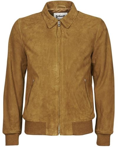 Schott Nyc Lc Yales S Leather Jacket - Brown
