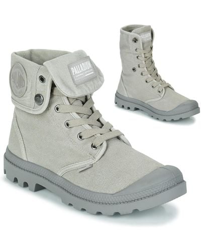 Palladium baggy Canvas Shoes (high-top Trainers) - Grey