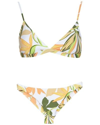 Roxy Bikinis Pt Beach Classics Fixedtri Set - Yellow