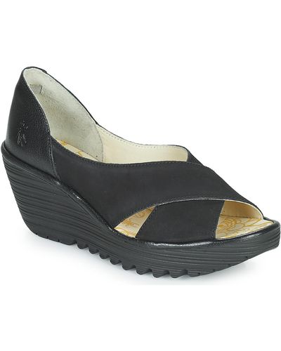 Fly London Yoma Heels - Black