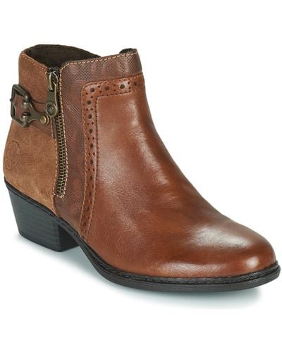 Rieker Low Ankle Boots Bella - Brown