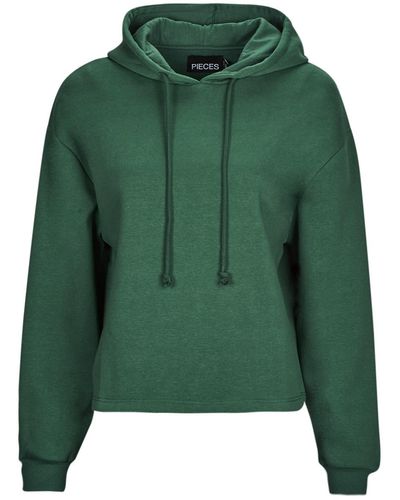 Pieces Sweatshirt Pcchilli Ls Hoodie Noos - Green