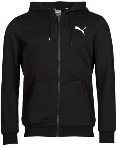 PUMA Sweatshirt Ess Fz Hooded Jacket Fl - Black