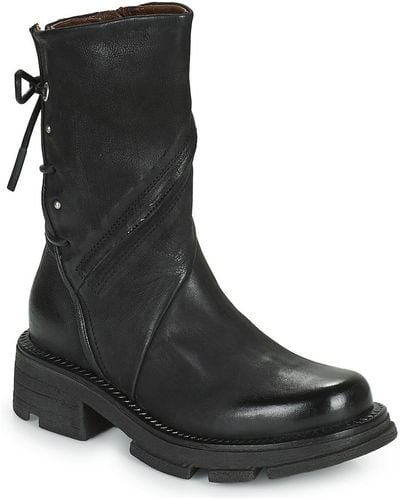 A.s.98 Lane Zip Mid Boots - Black