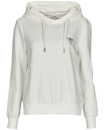ONLY Sweatshirt Onlnoomi L/s Logo Hood - Grey