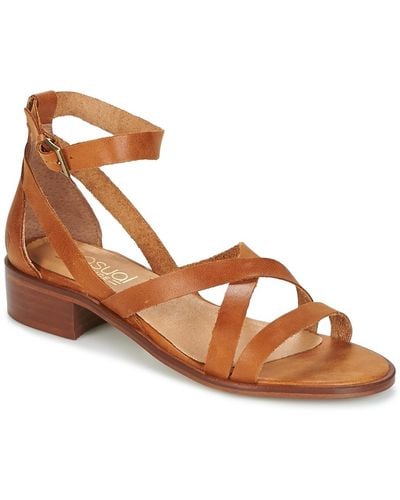 Casual Attitude Sandals Coutil - Brown