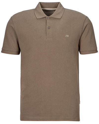 SELECTED Polo Shirt Slhdante Ss Polo - Brown