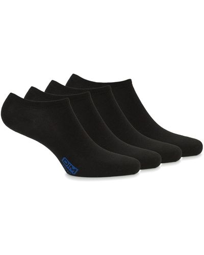 DIM Socquette Coton X4 Socks - Black
