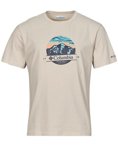 Columbia T Shirt Path Lake Graphic Tee Ii - Natural
