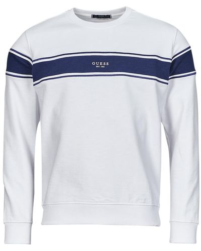 Guess Sweatshirt Inserted Stripe - White