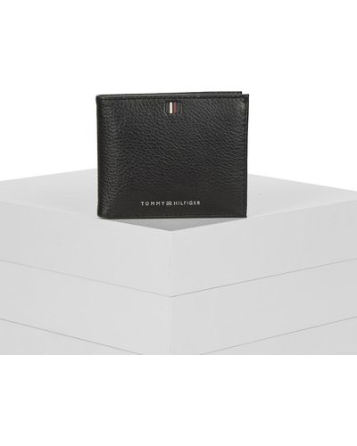 Tommy Hilfiger Purse Wallet Th Central Cc And Coin - Black