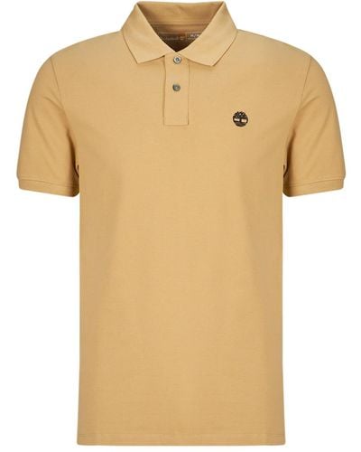 Timberland Polo Shirt Pique Short Sleeve Polo - Natural