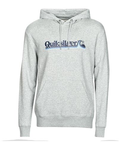 Quiksilver All Lined Up Hood Sweatshirt - Grey