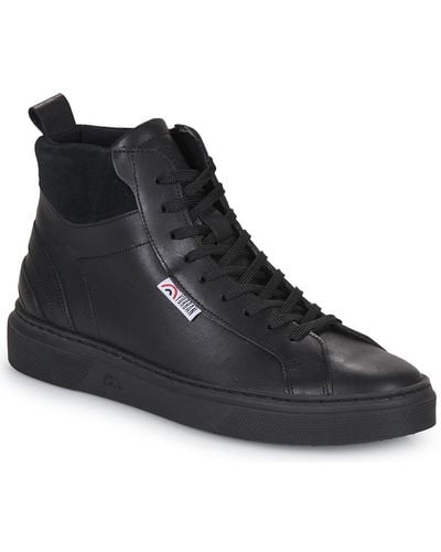 Yurban Shoes (high-top Trainers) Manchester - Black