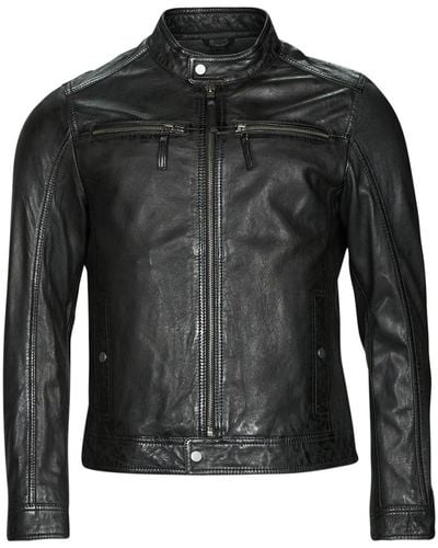 Oakwood Gilles 6 Leather Jacket - Black