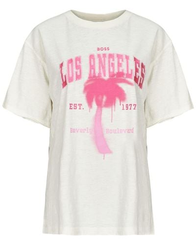 BOSS T Shirt C_eband - Pink