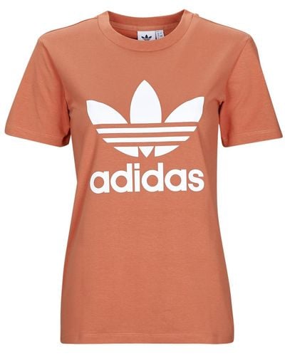 adidas Trefoil Tee T Shirt - Orange