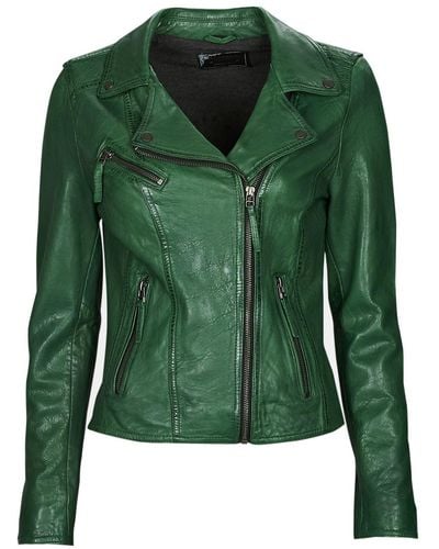 Oakwood Clips 6 Leather Jacket - Green