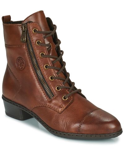 Rieker Y0706-25 Low Ankle Boots - Brown