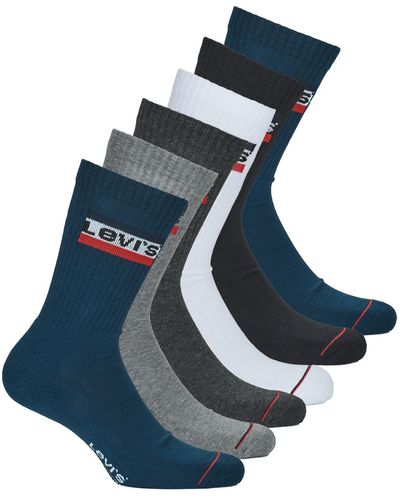 Levi's Sports Socks Regular Cut Sport Logo X6 - Blue