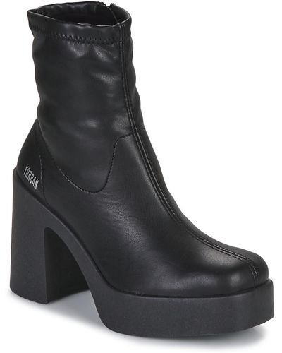 Yurban Bergamo Low Ankle Boots - Black