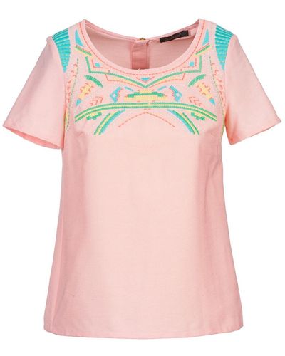 Color Block Adriana Blouse - Pink