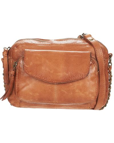 Pieces Shoulder Bag Pcnaina Leather Cross Body - Brown