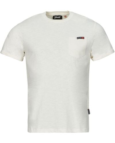 Schott Nyc T Shirt Ts Kea 1 - White