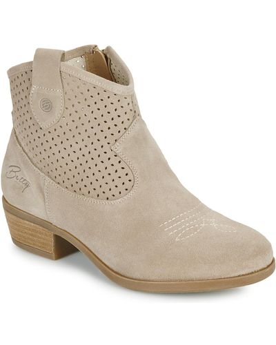 Betty London Low Ankle Boots Ogemma - Natural