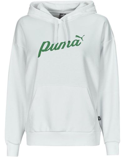 PUMA Sweatshirt Ess+ Blossom Script Hoodie Tr - Grey