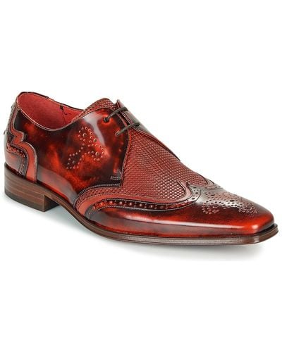 Jeffery West Men's Casual Shoes In Multicolour - Red