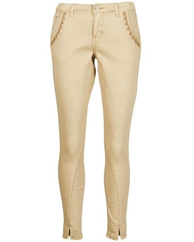 Cream Trousers Holly Twill Pant - Natural