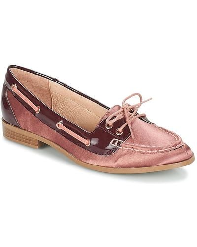André Nonette Boat Shoes - Pink