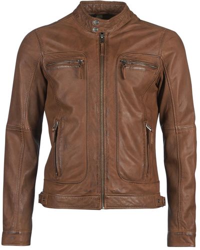 Oakwood Casey Leather Jacket - Brown